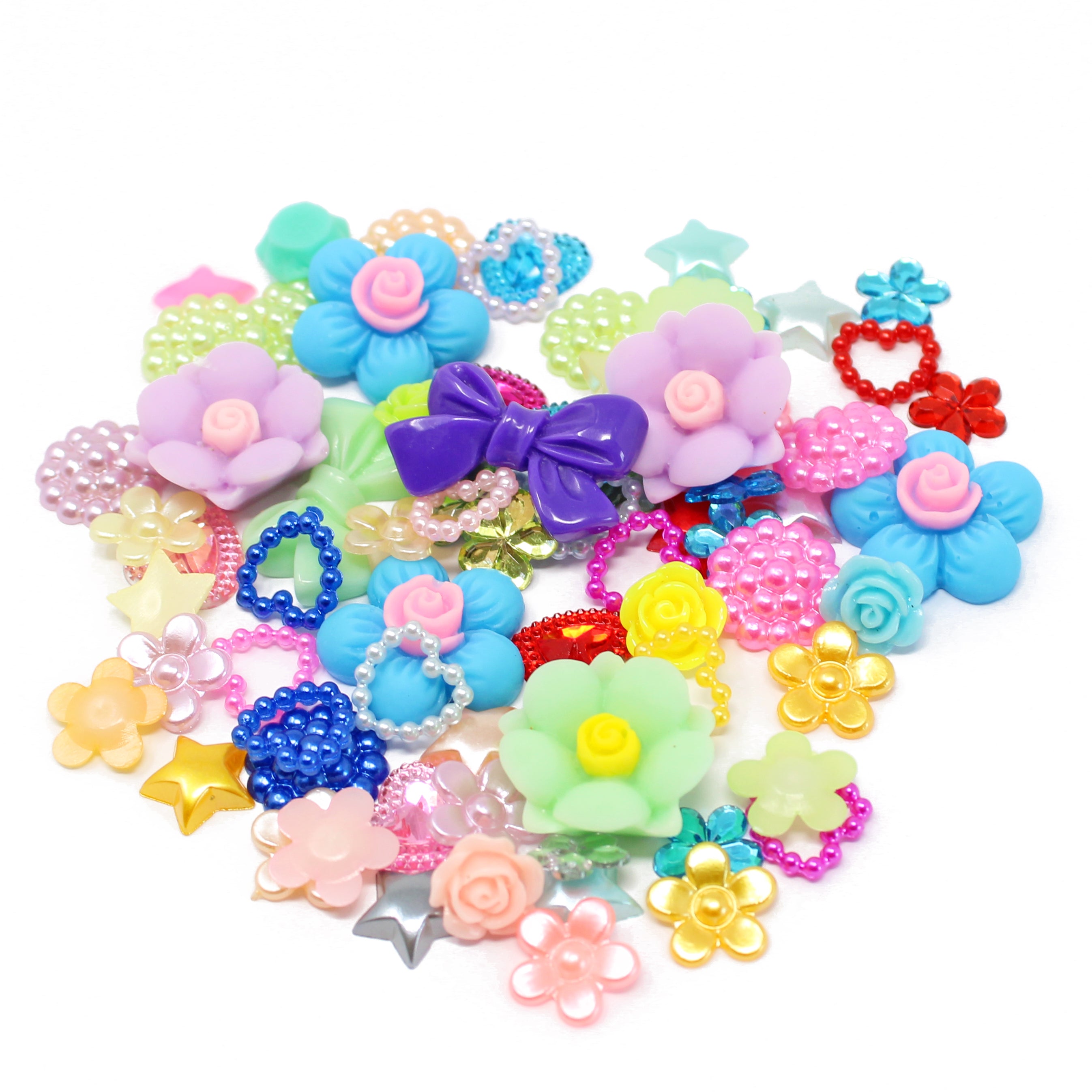 New DIY 80pcs 12mm AB Resin Round FlatBack Scrapbook Accessories Wedding  Button Craft