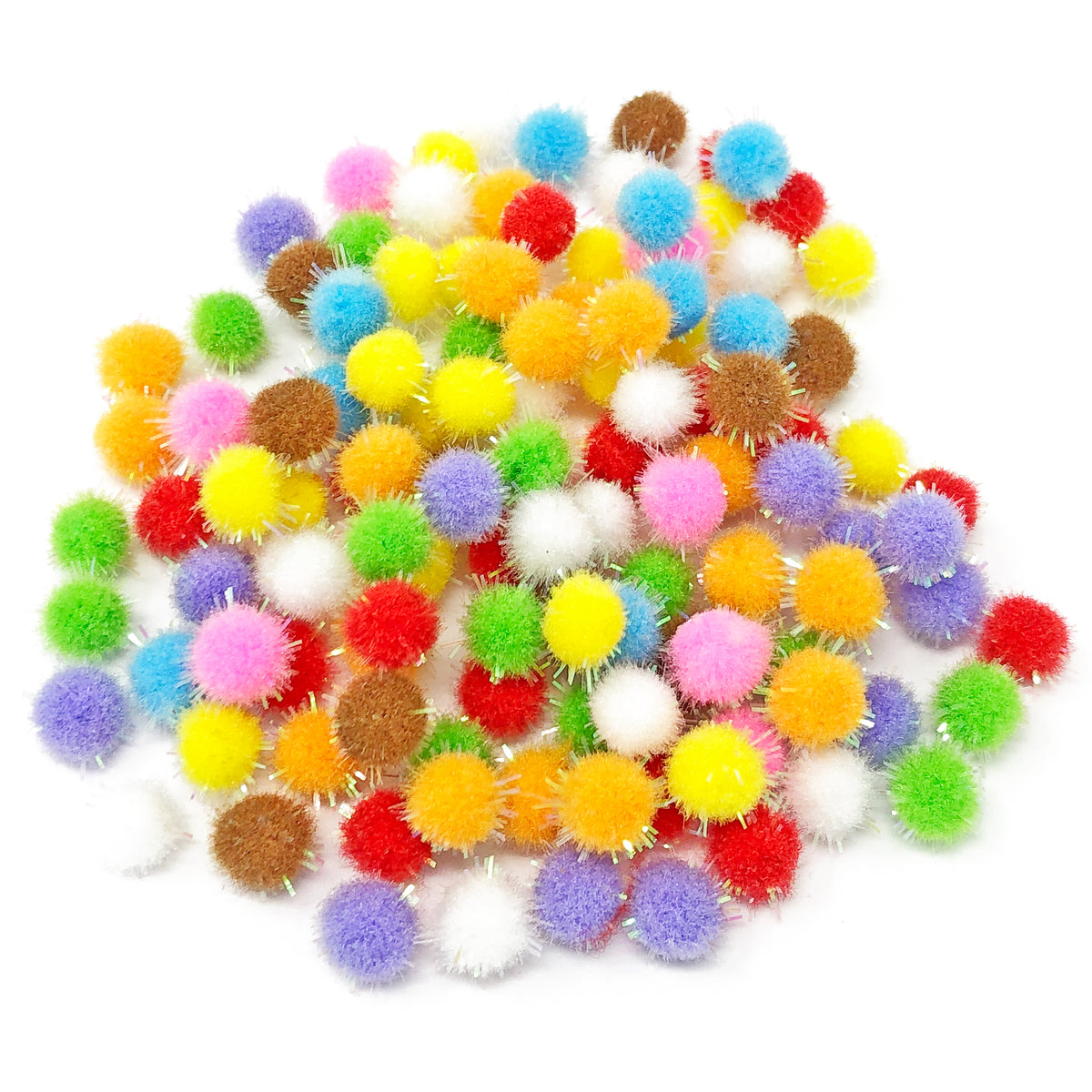 8mm Mini Glitter Pom Poms – Special Touches Ltd