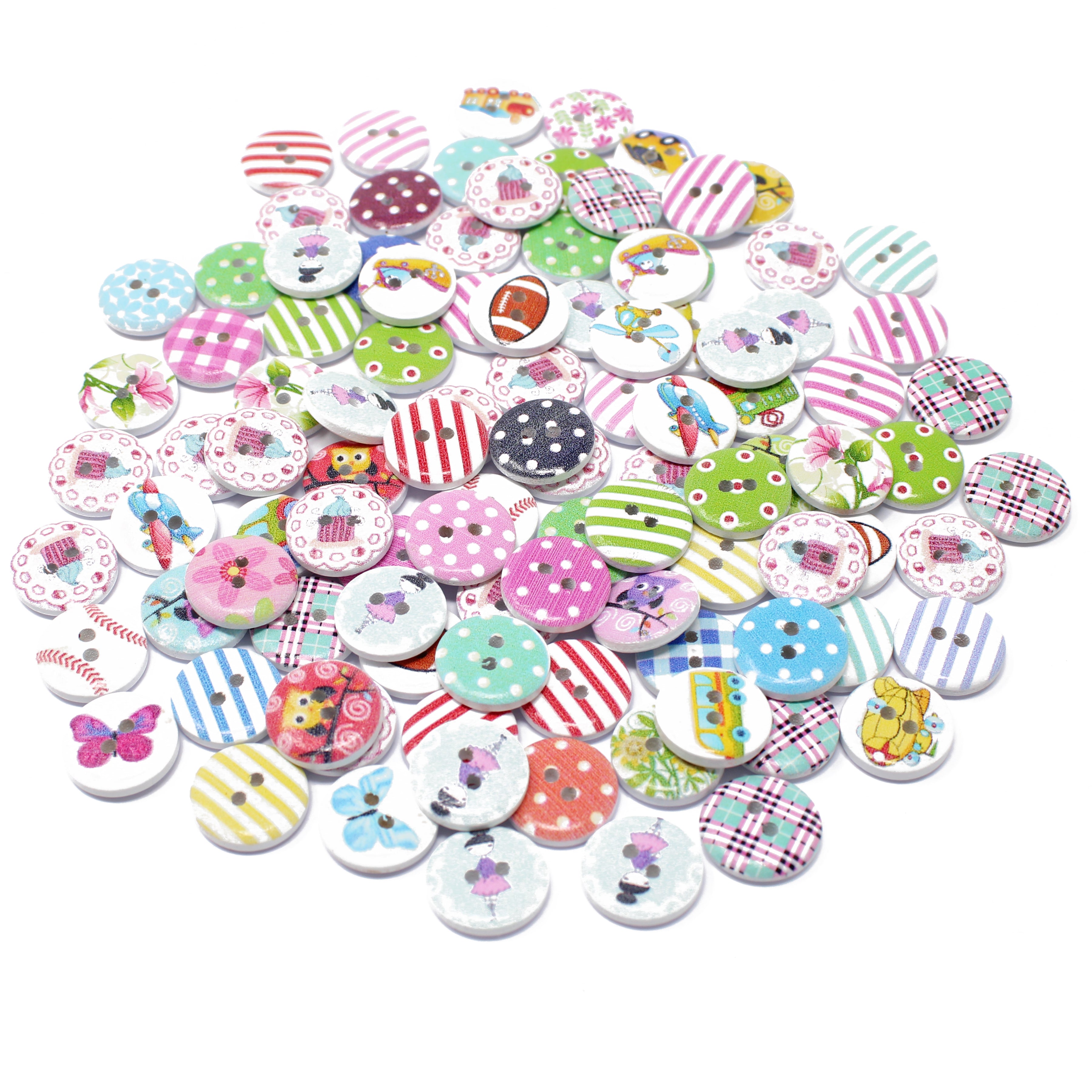 Wooden deals craft buttons