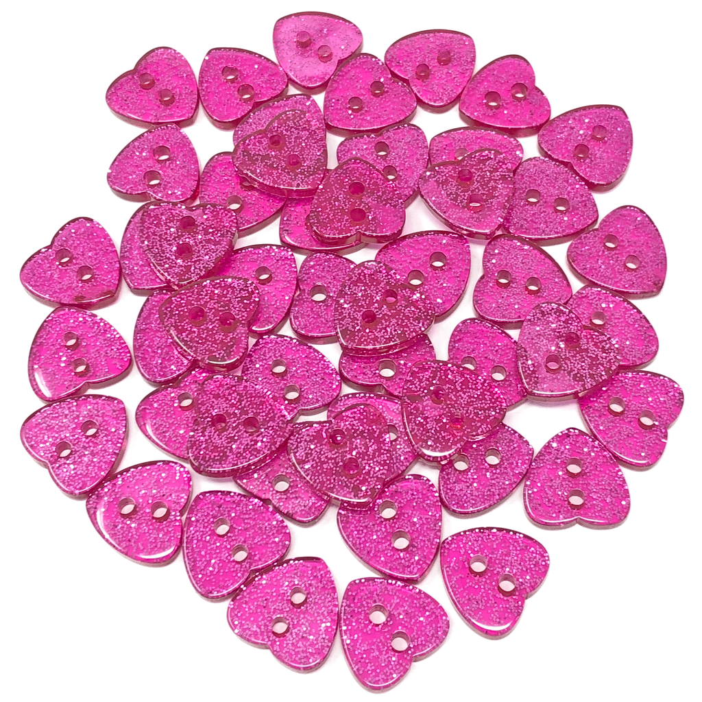 Resin Heart Shaped Buttons, Buttons 12mm Resin Heart