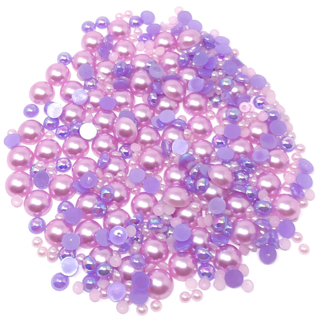 Mini Resin Mixed Size Half Pearls (Pack of 500 Approx) – Special Touches Ltd